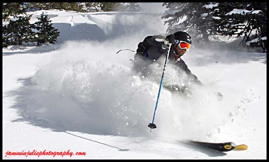 Silverton sidecountry pow on 12/1
