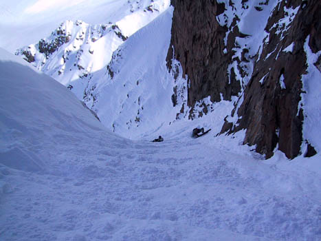 sin salida couloir, las lenas