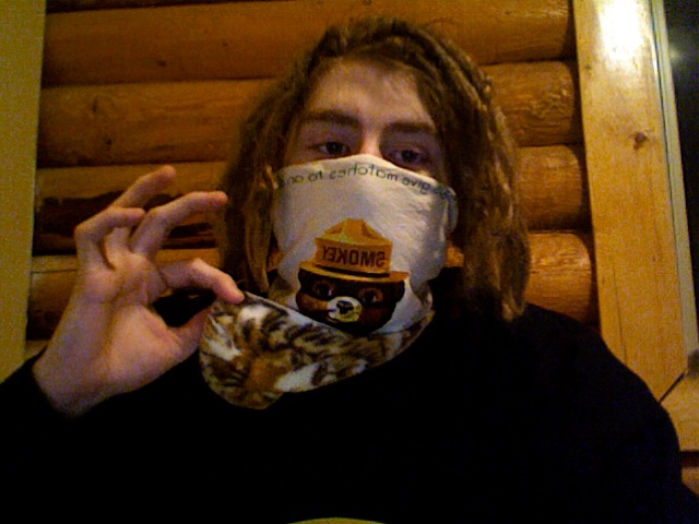 Since fleece lined bandanas are so cool...