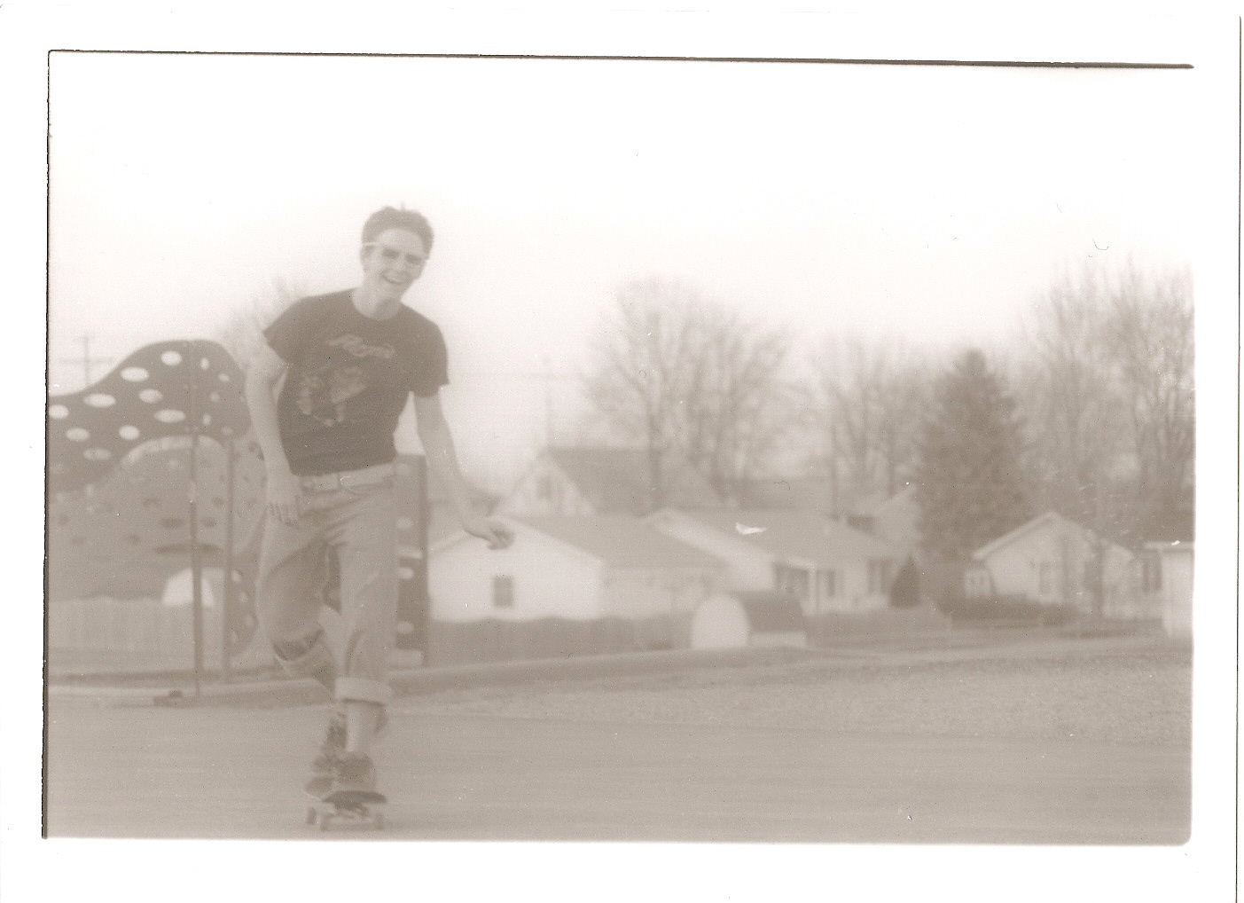 Skatin in the ghetto