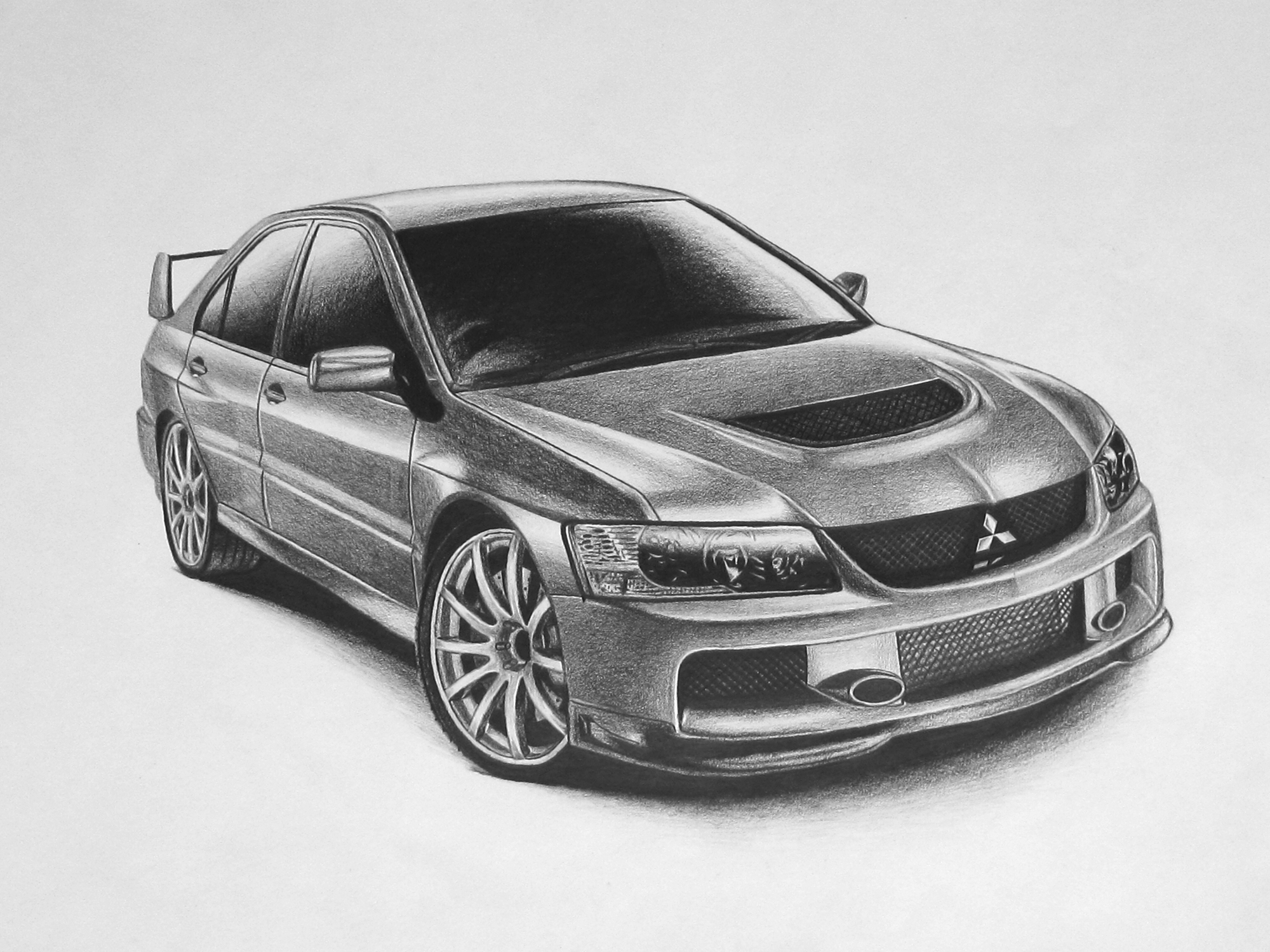 Sketch of an Evo IX MR
