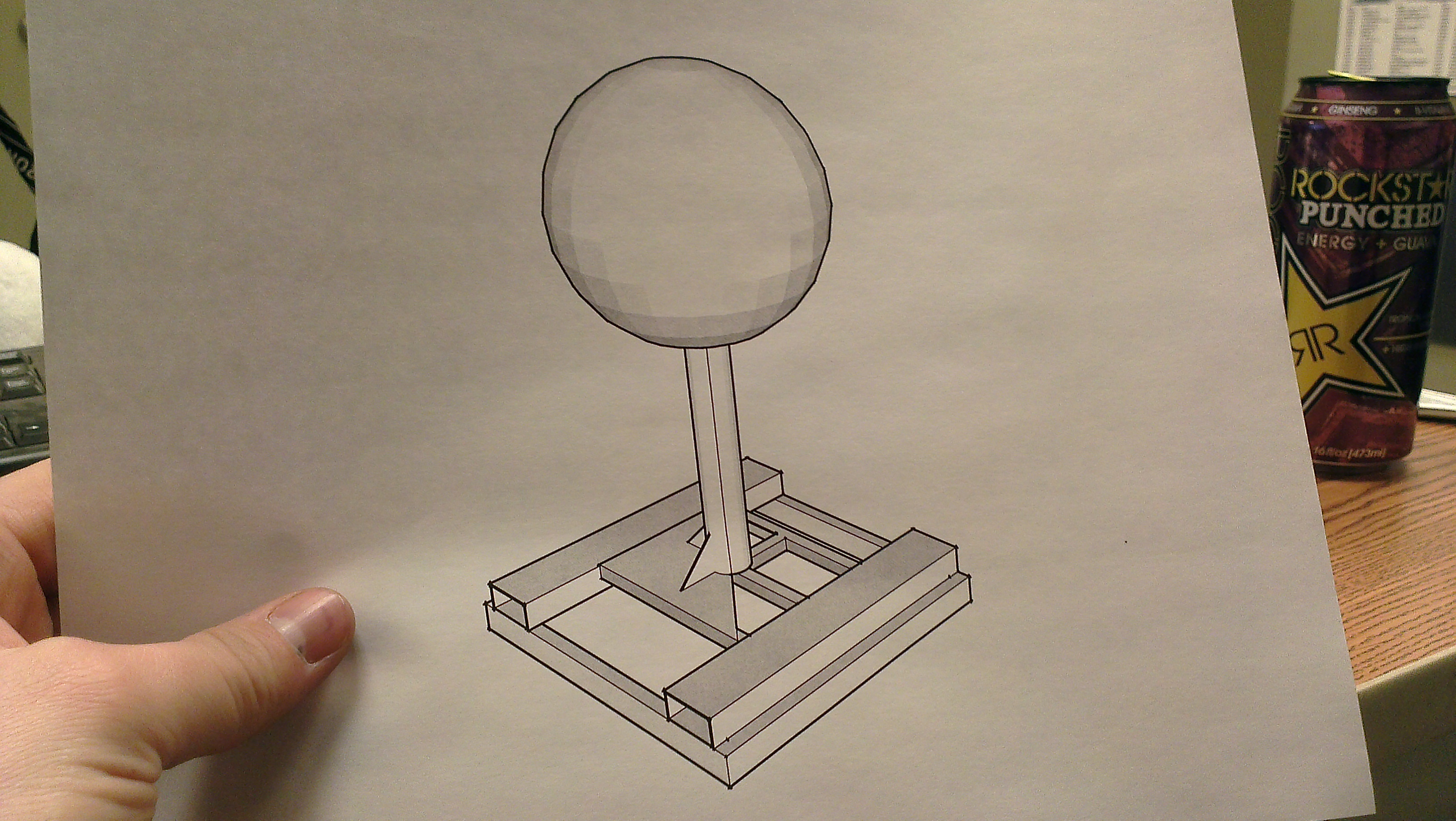 Sketchup of Lollipop Bonk