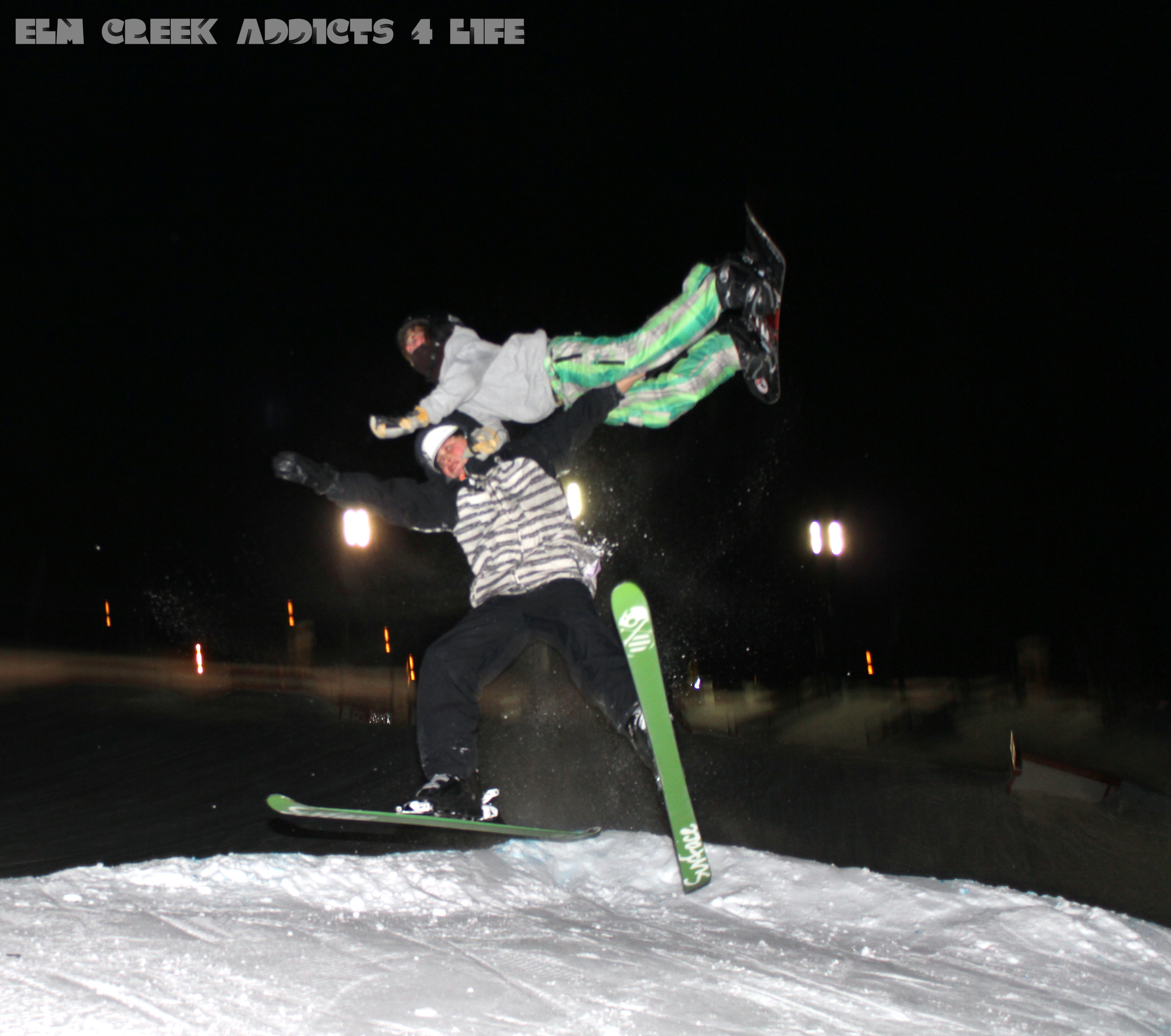 Ski+Boarder= Bad Time