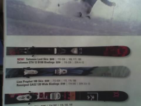 Ski mounted wrong way