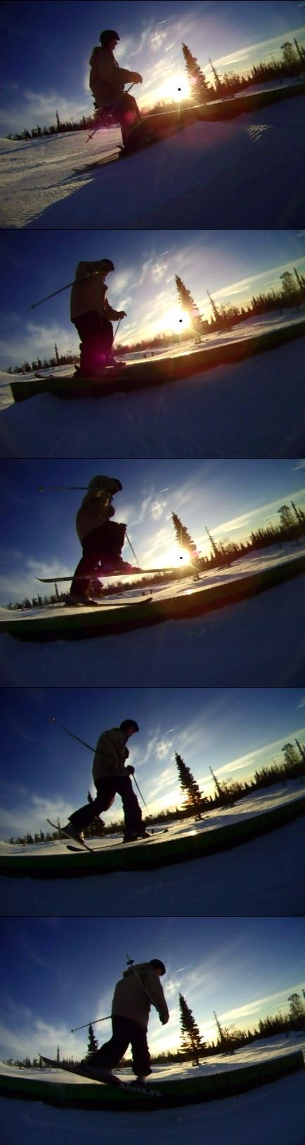 Ski slid to bind sole