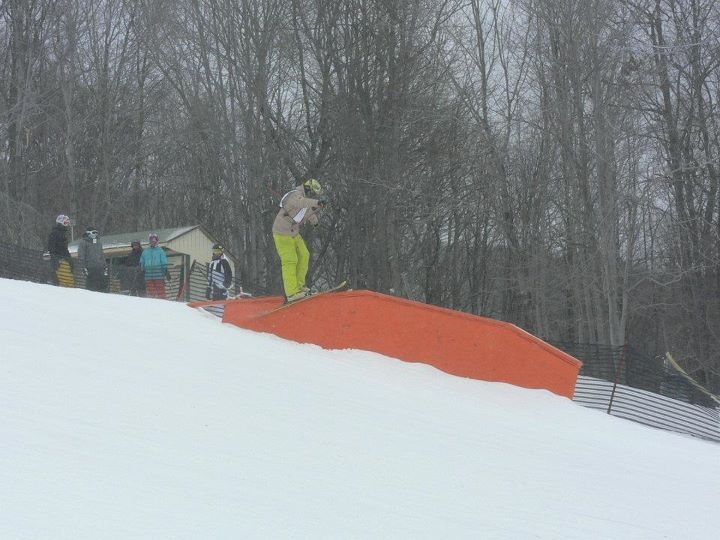 Ski Slide to Rail Slide Skinny Up-Flat-Down Sequence