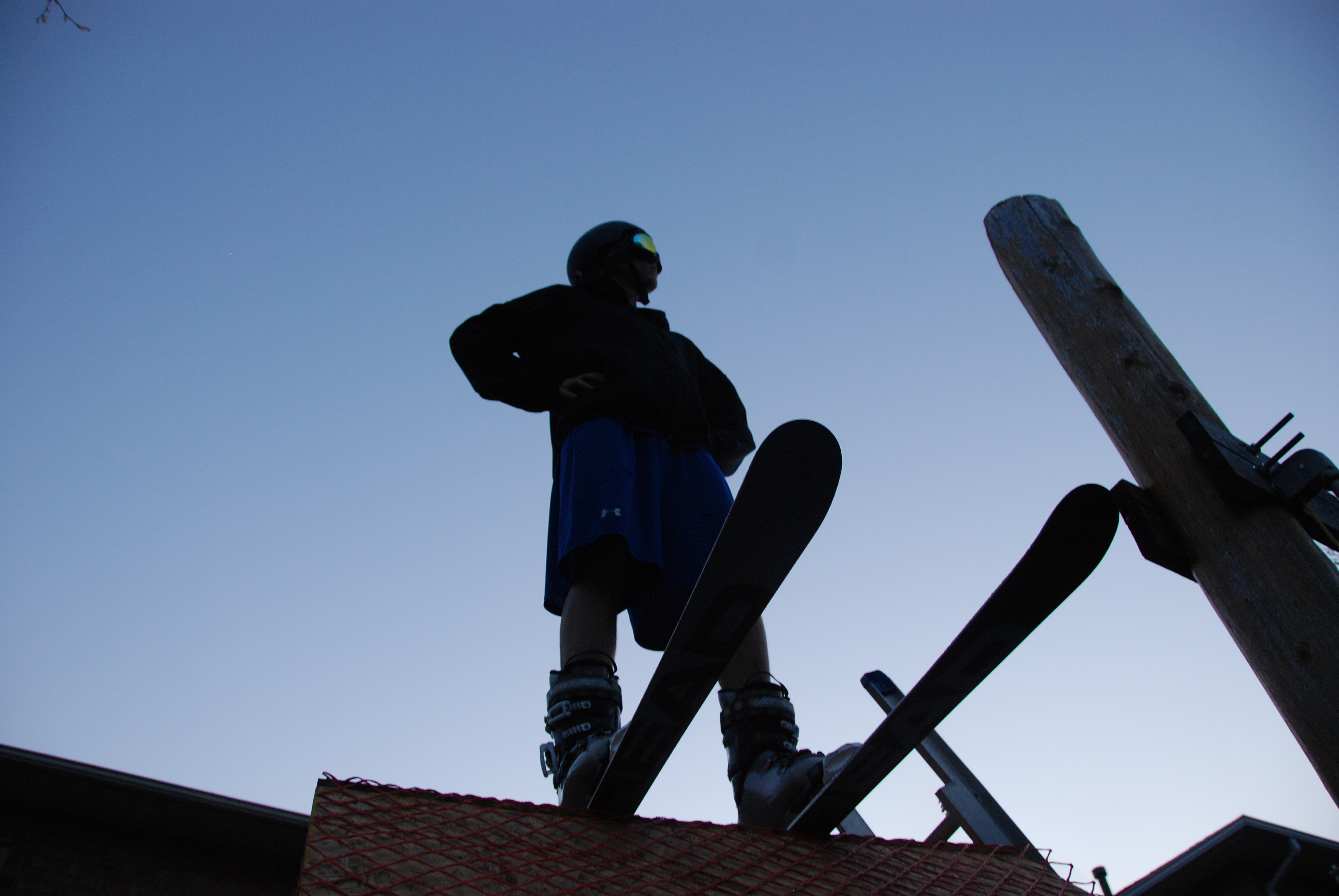 Skier silhouette