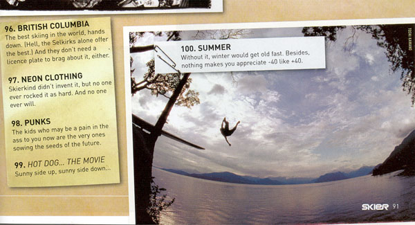 SKIER without the skis