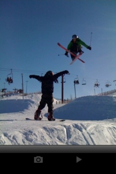 SKiers go bigger than boarders