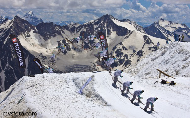Skiing at Elbrus Mountain