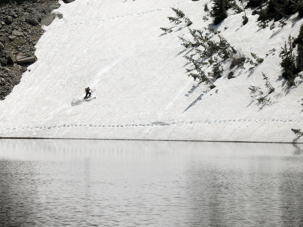 Skiing at Emerald Lake