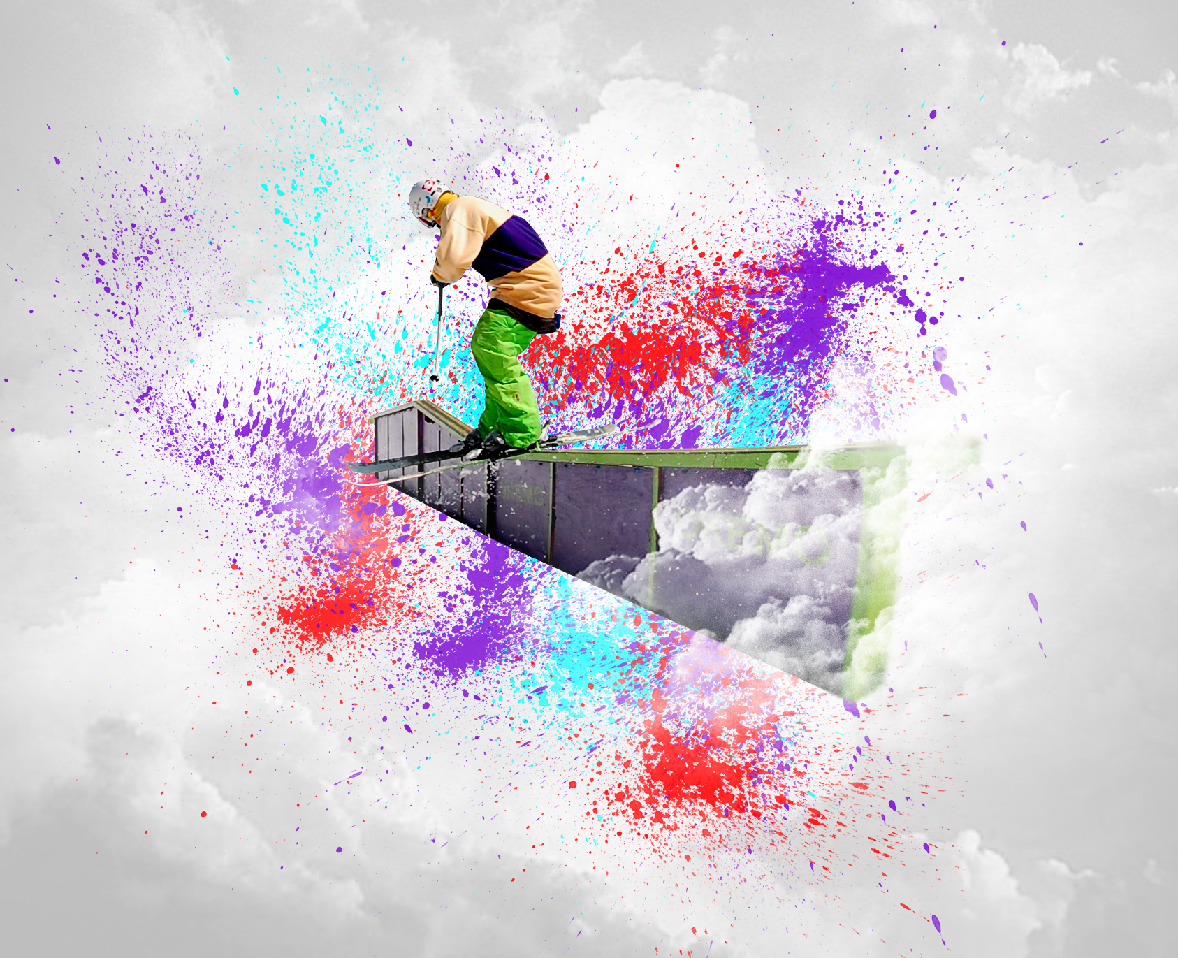 Skiing in the Clouds