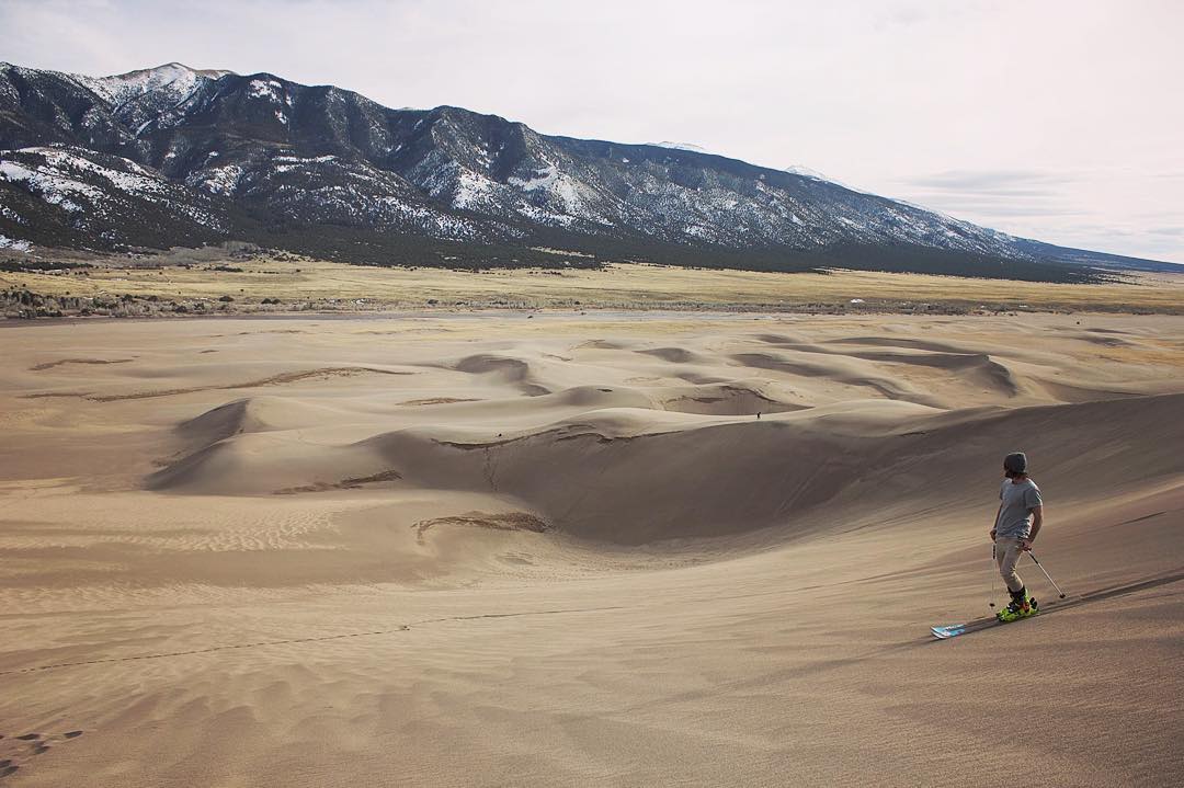 Skiing in the desert!