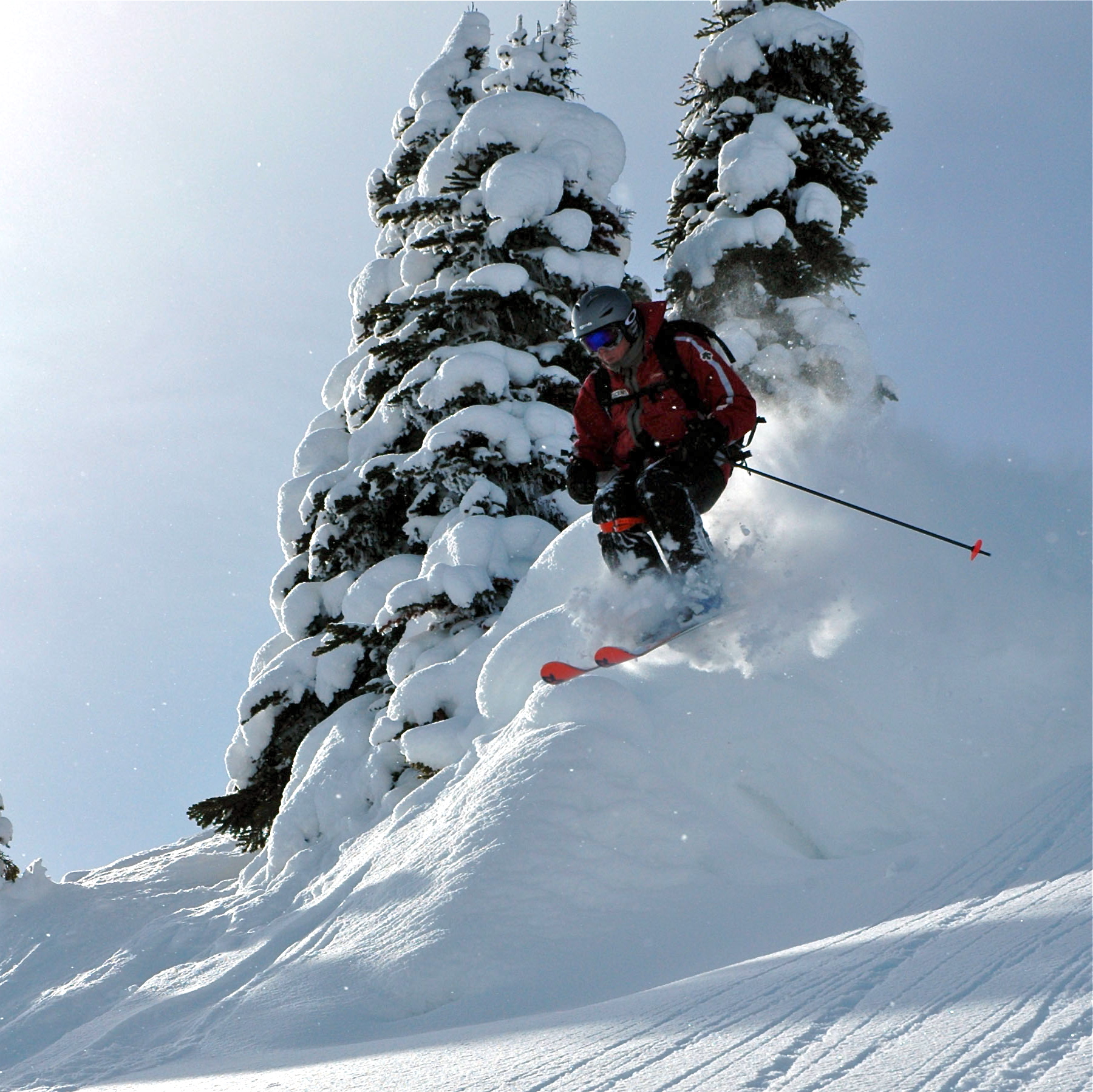 Skiing in the Monashees