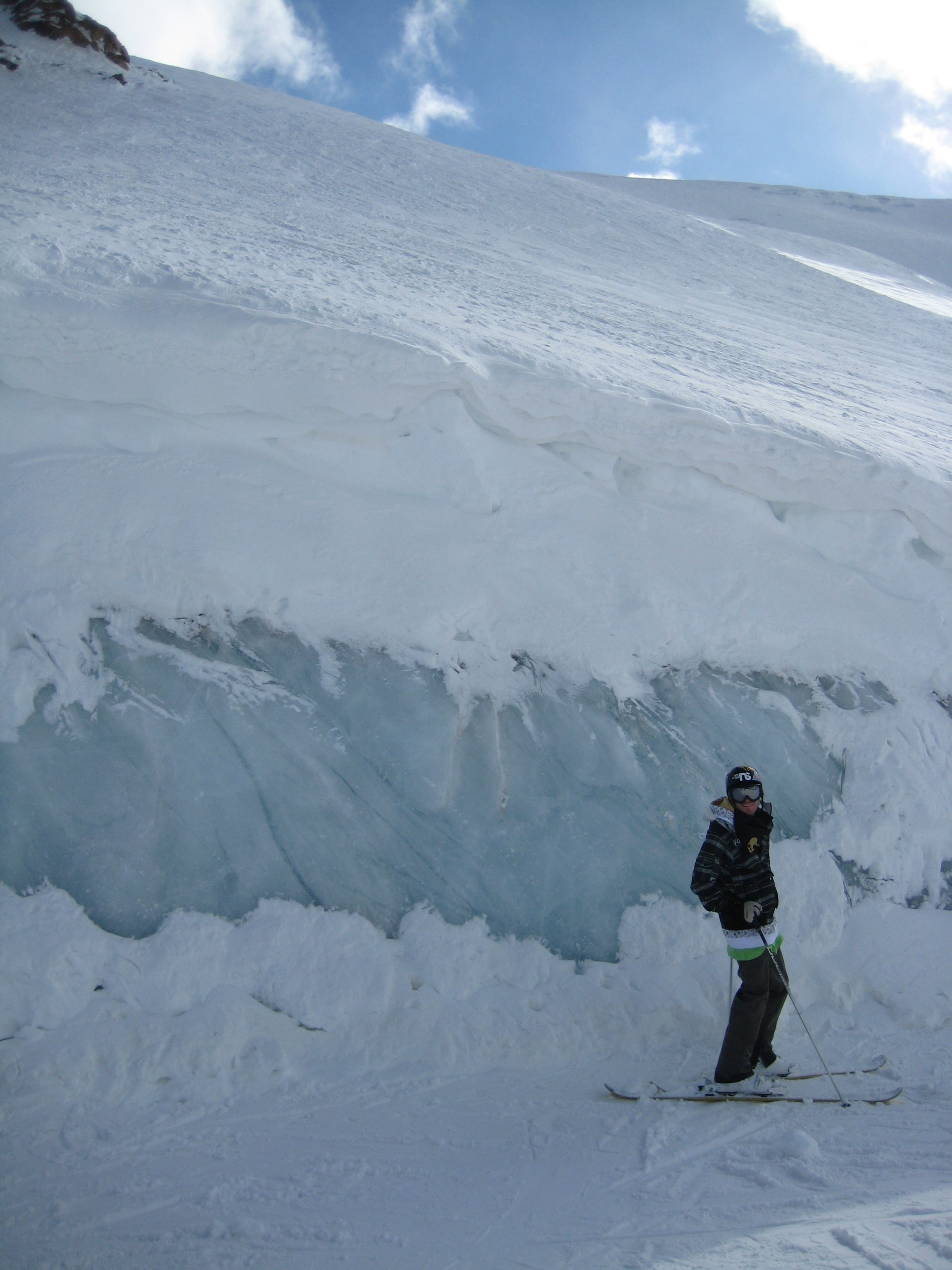 Skiing on a Glacier