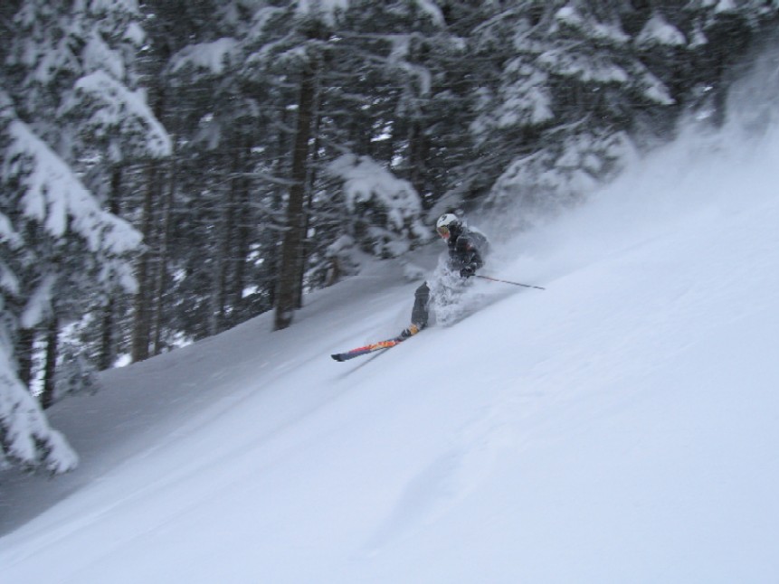 skiing the forbidden forests in engelberg