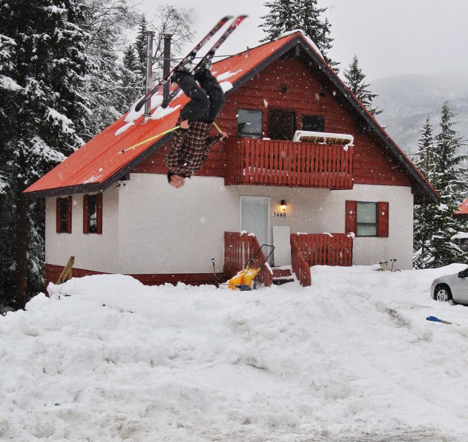 Skiing to my front door