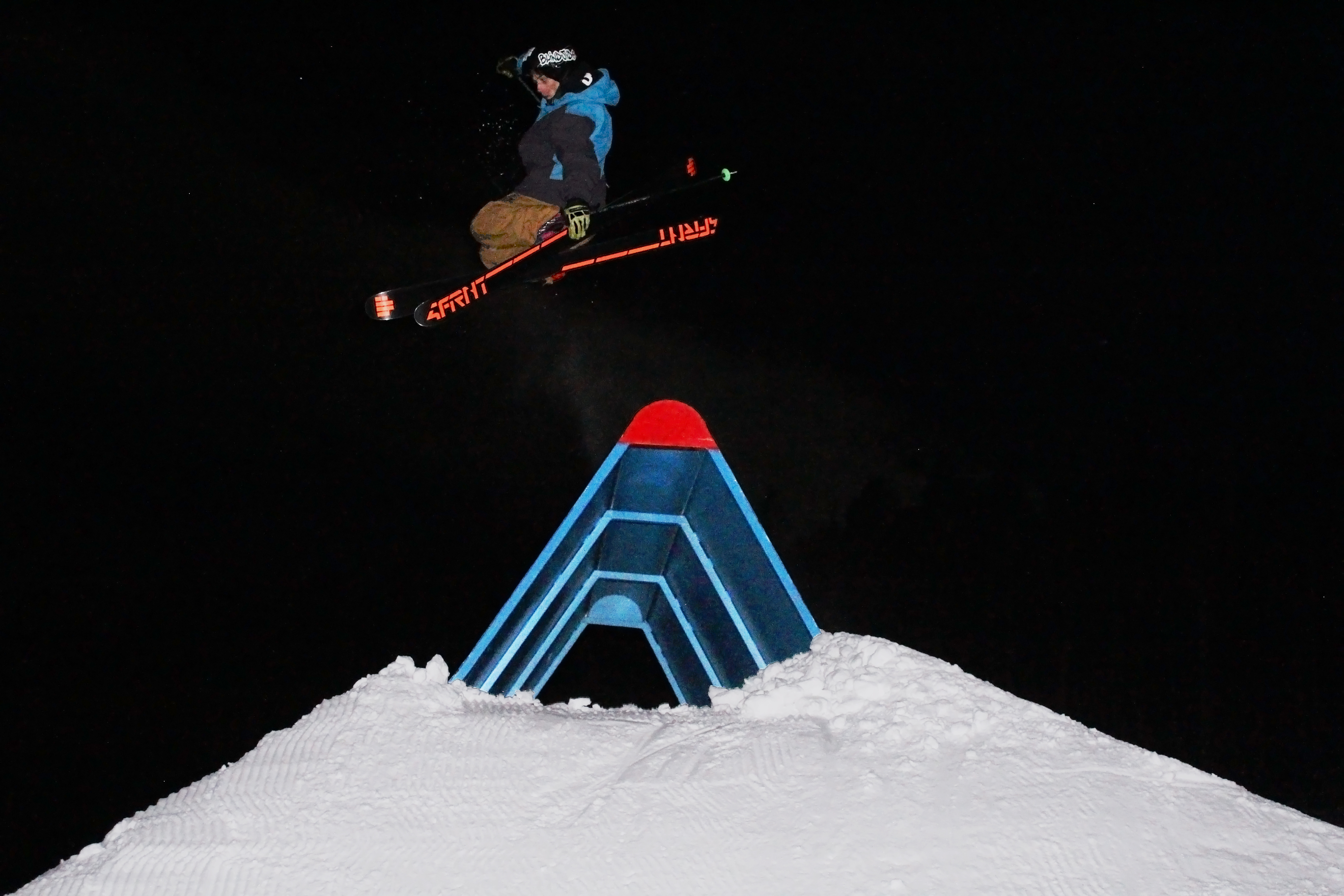 Skiing Under a Full Moon