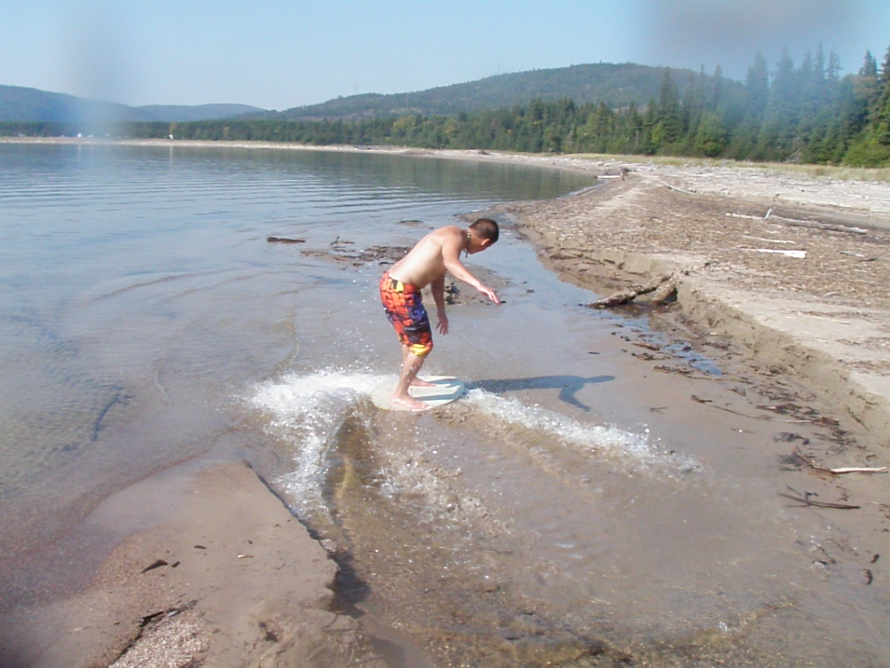 Skim boarding