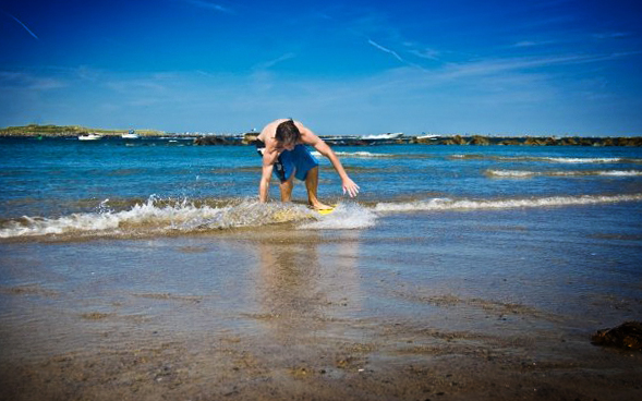 Skimboarding at Hampton