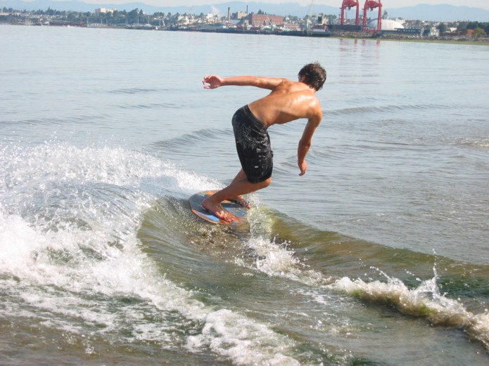 ...Skimboarding Carve...