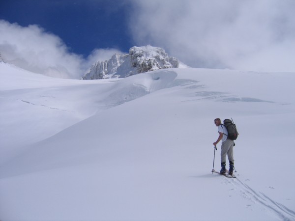 Skinning Mt. Baker's Easton Glacier