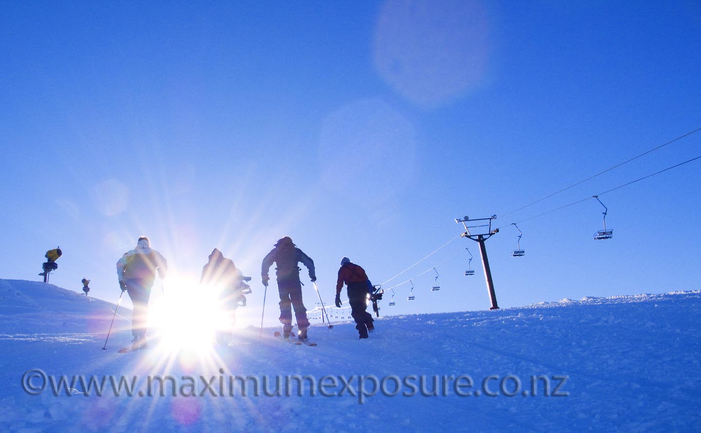Skinning up Coronet, Queenstown
