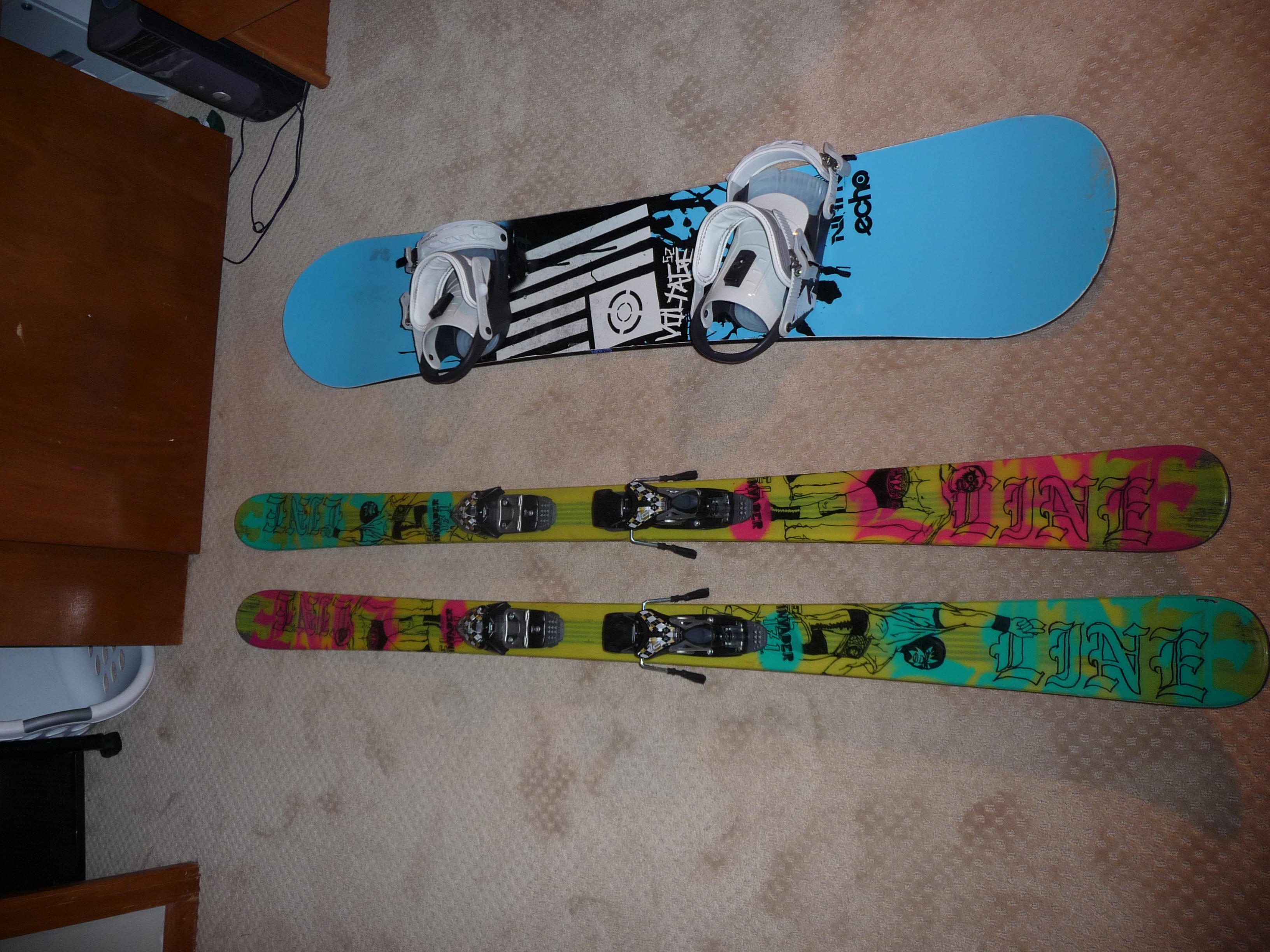 Skis and Board