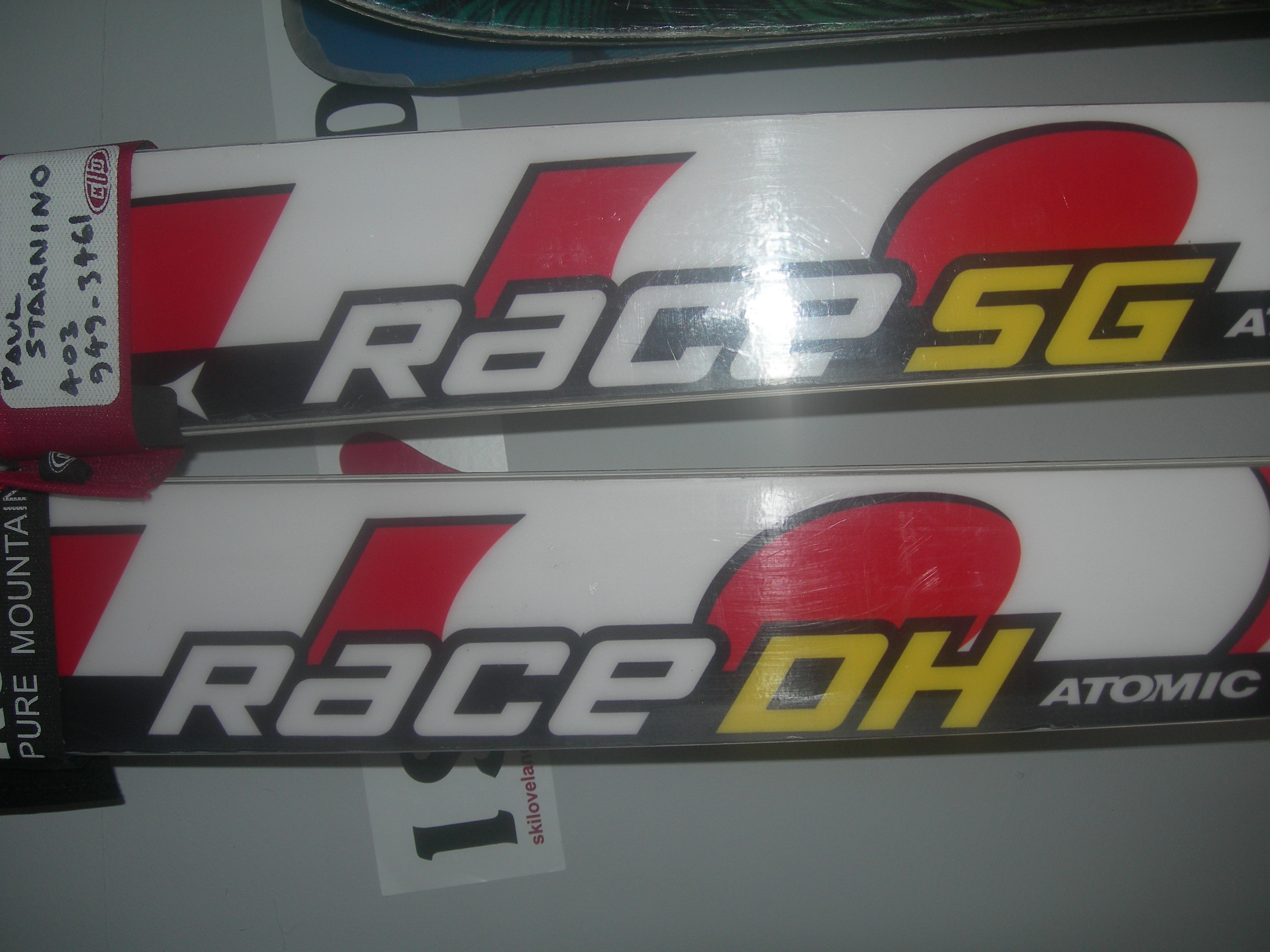 Skis close-up