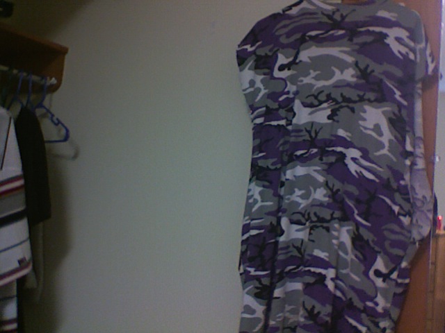 Sleevless 4XLT Purple camo Tee