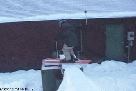 slidin the electricity box at the pool