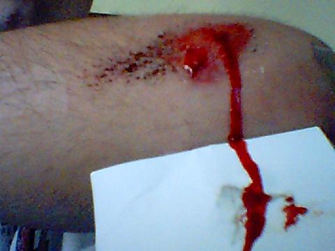 Sliding down a concrete halfpipe