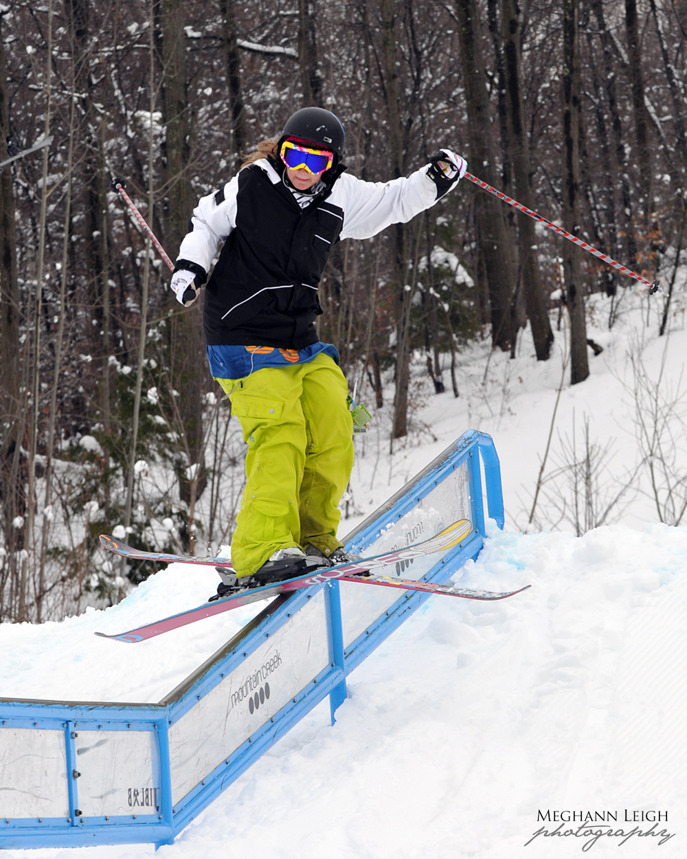 Sliding the DFD handrail at creek