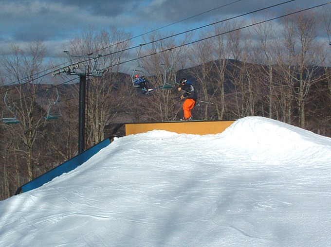 sliding the first box