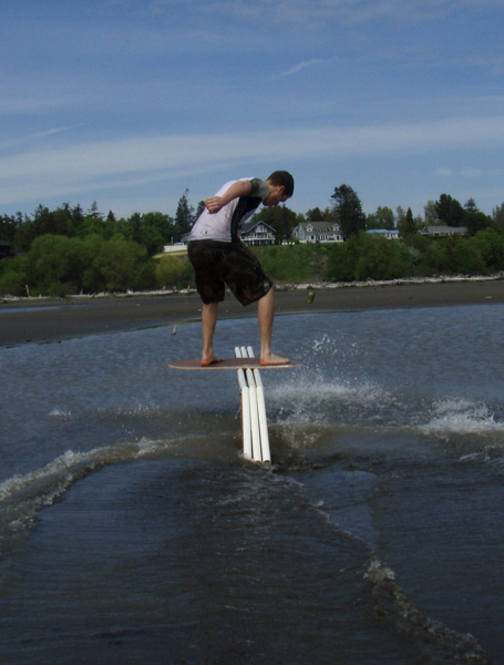 Sliding the triple barrel shoty