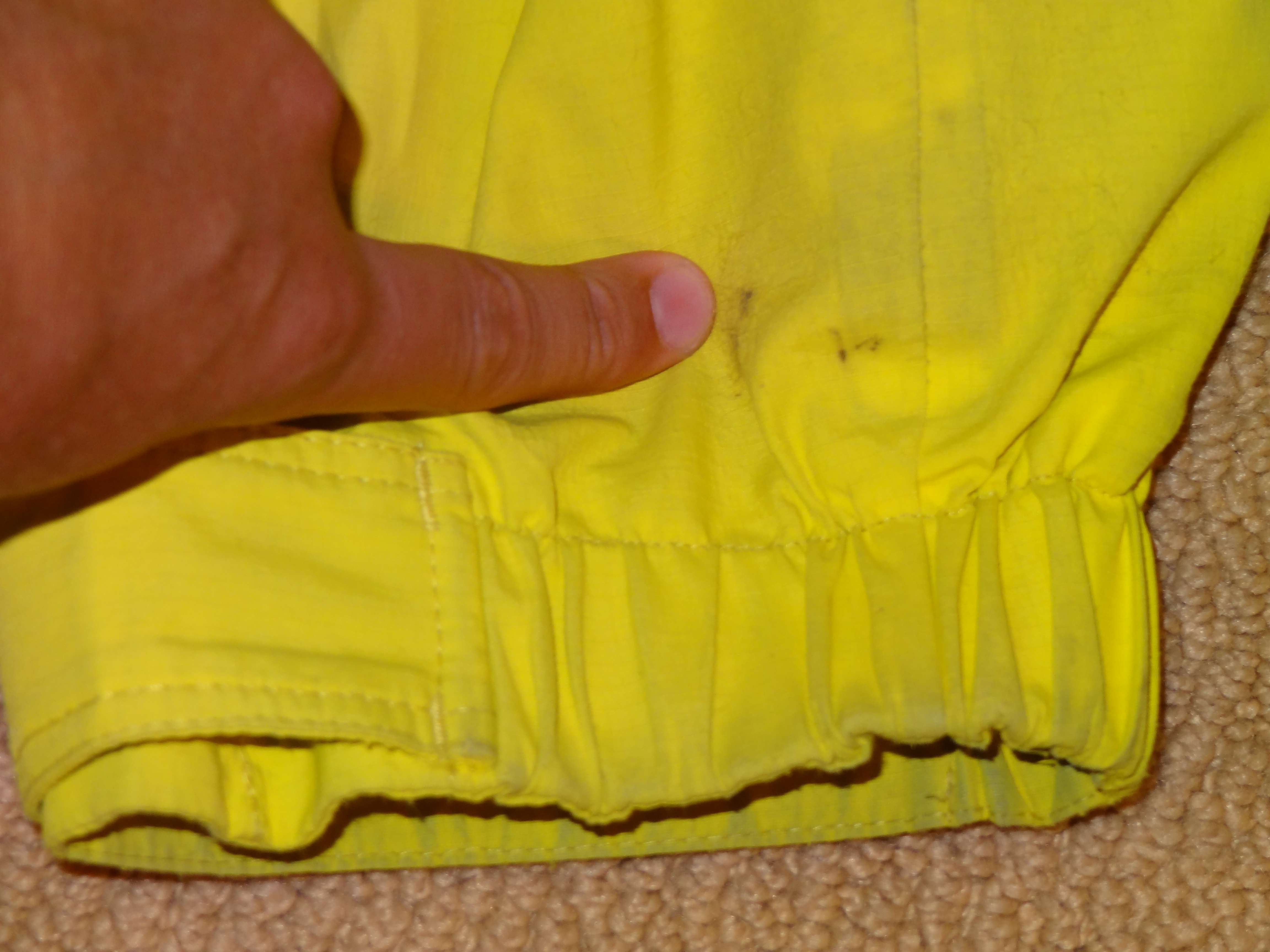 Slight stain very small