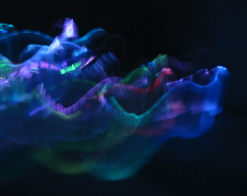 slow shutter ice crystals