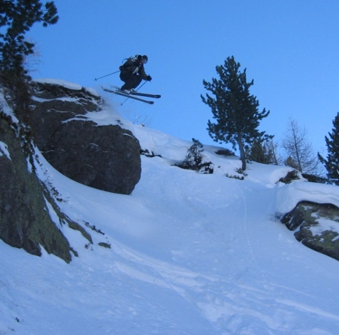 Small cliff off back of Le Tour