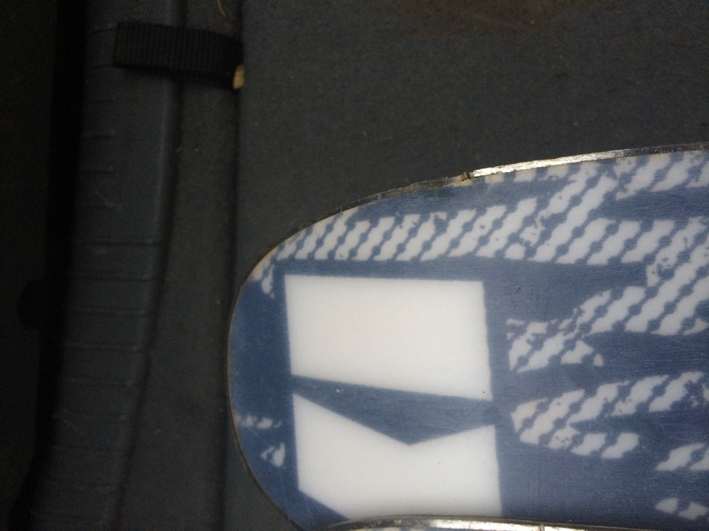 Small Edge damage ABOVE SNOW LINE