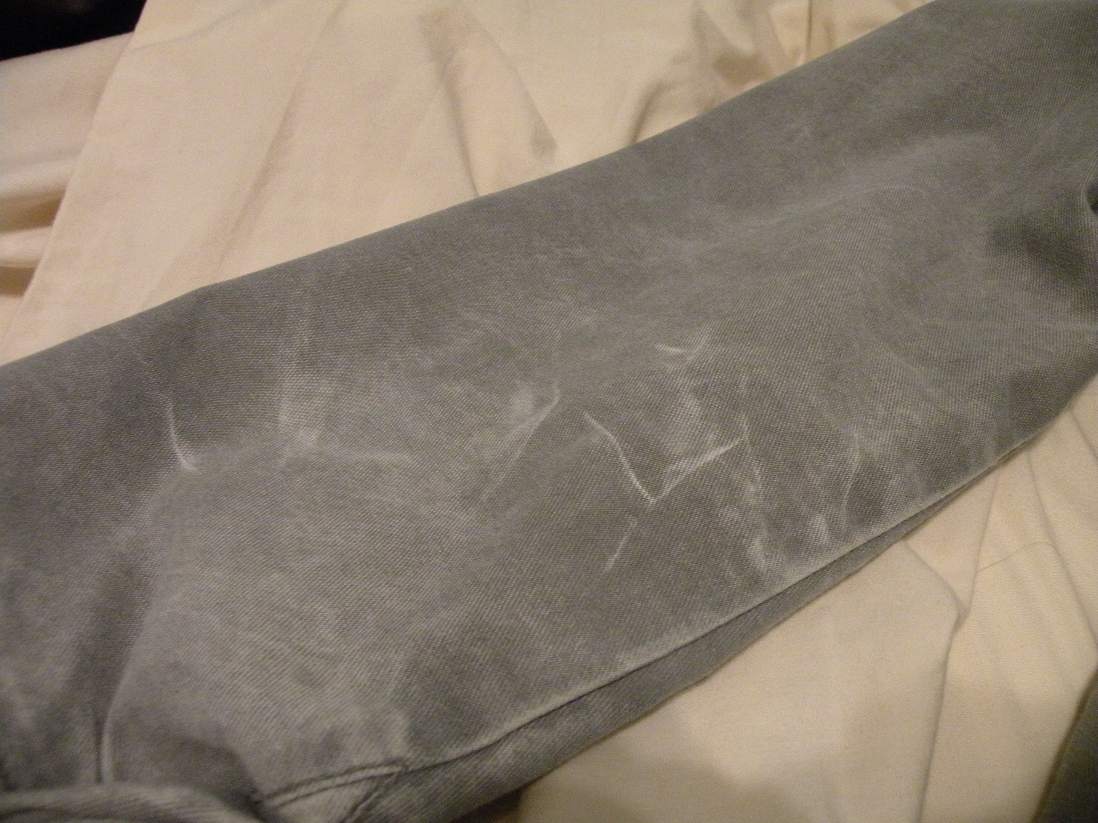 Small green rail stain