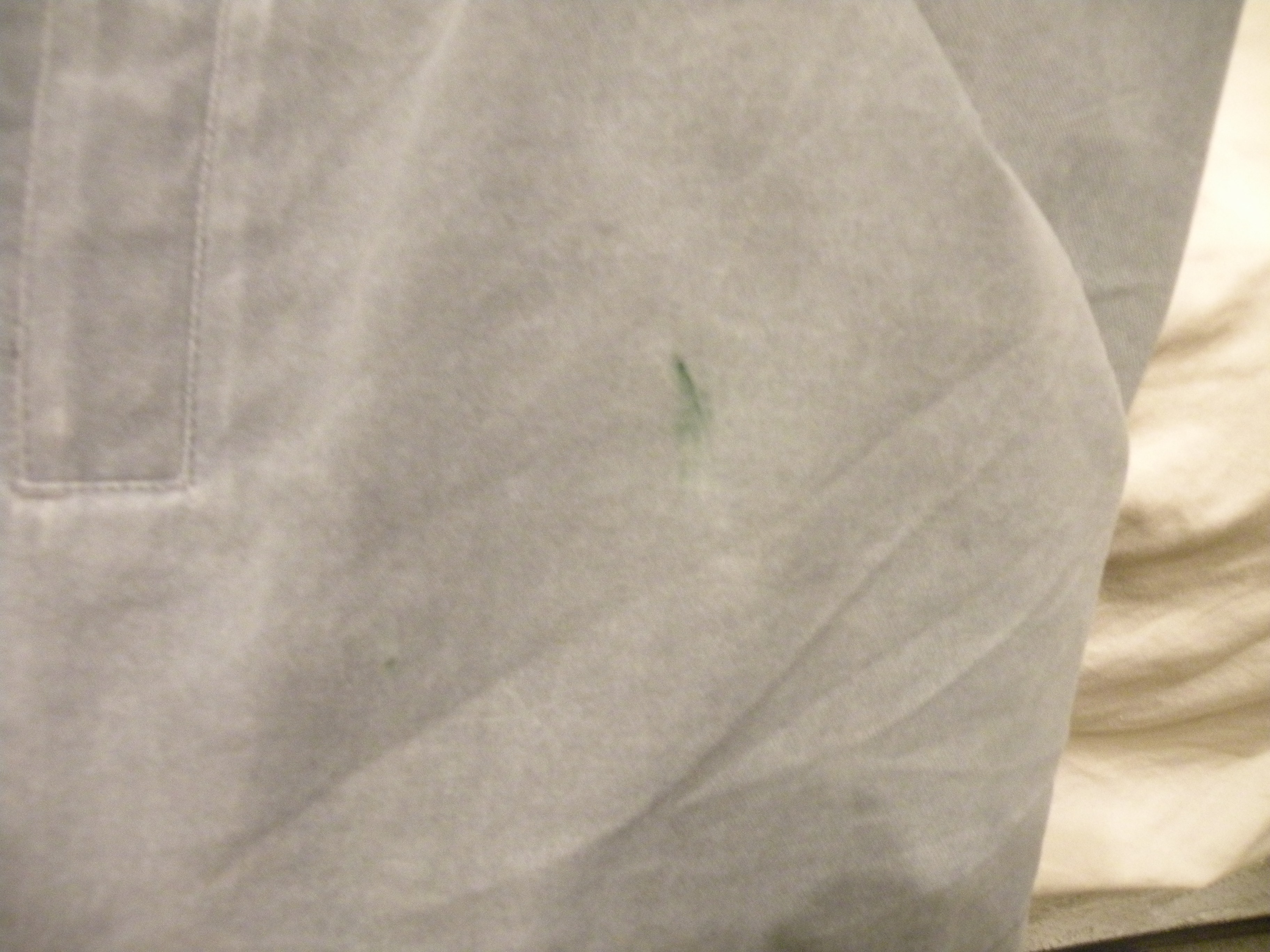 Small green rail stain'