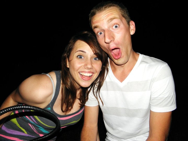 Smoking hookah with my best friend