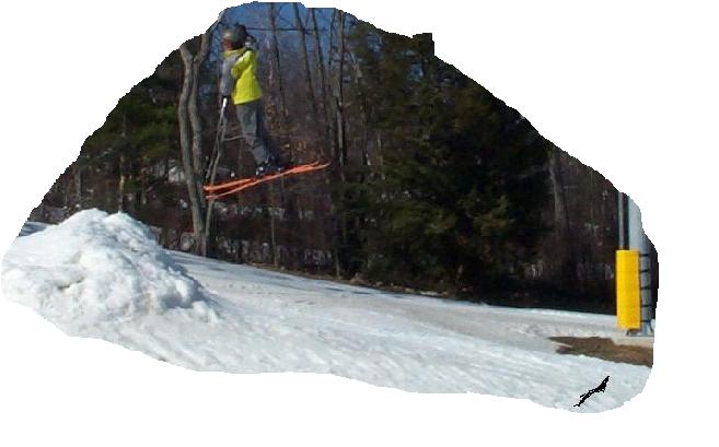 Smooth 360 off of small jump