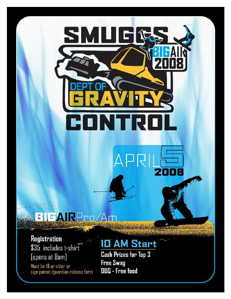 Smuggs Comp - April 5th GO!