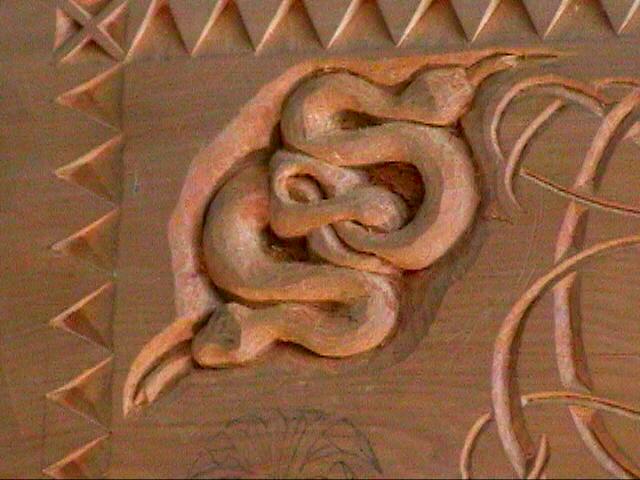 snake I carved -relief