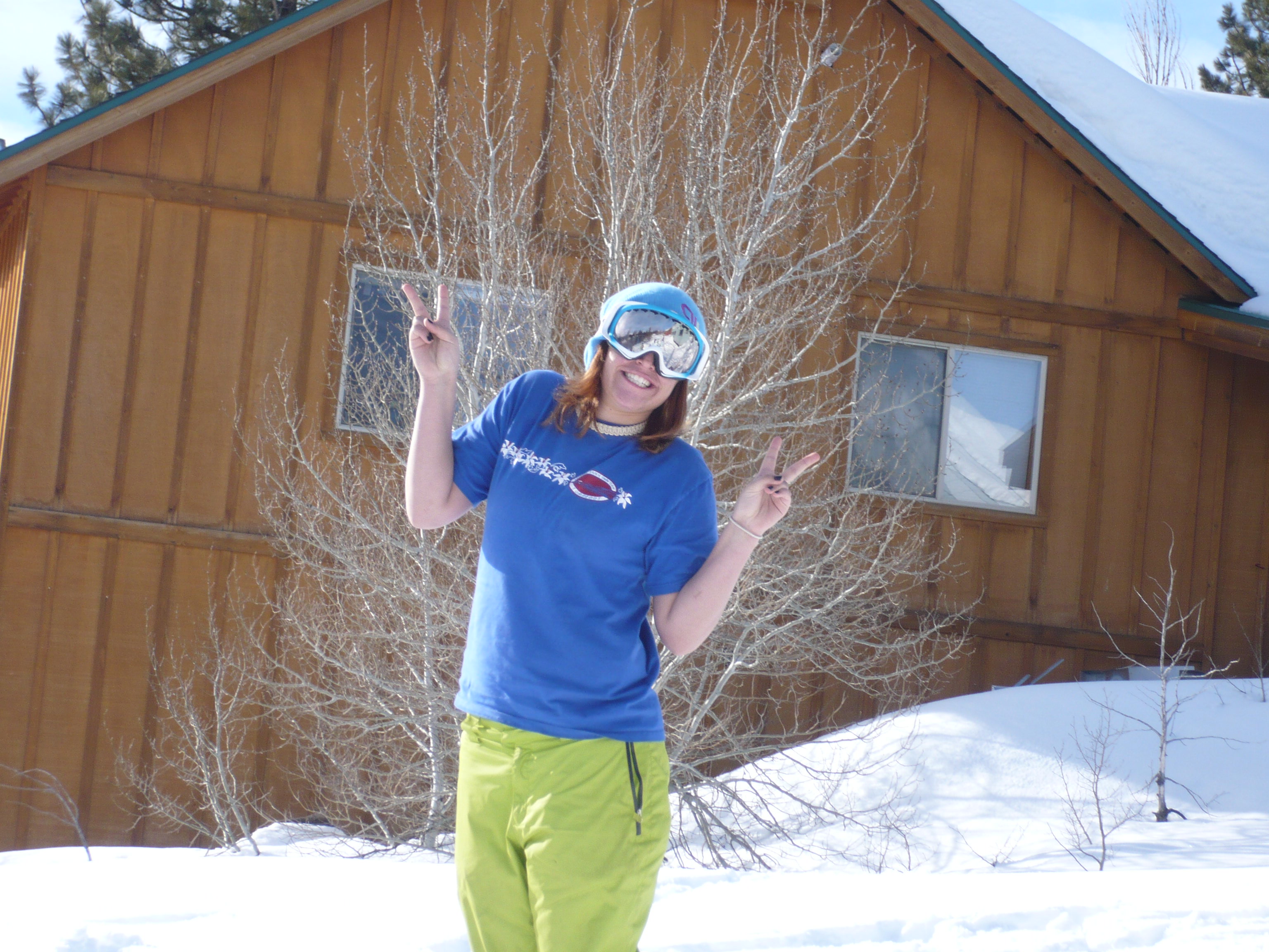 Snow day  snow= fun day in th back yard