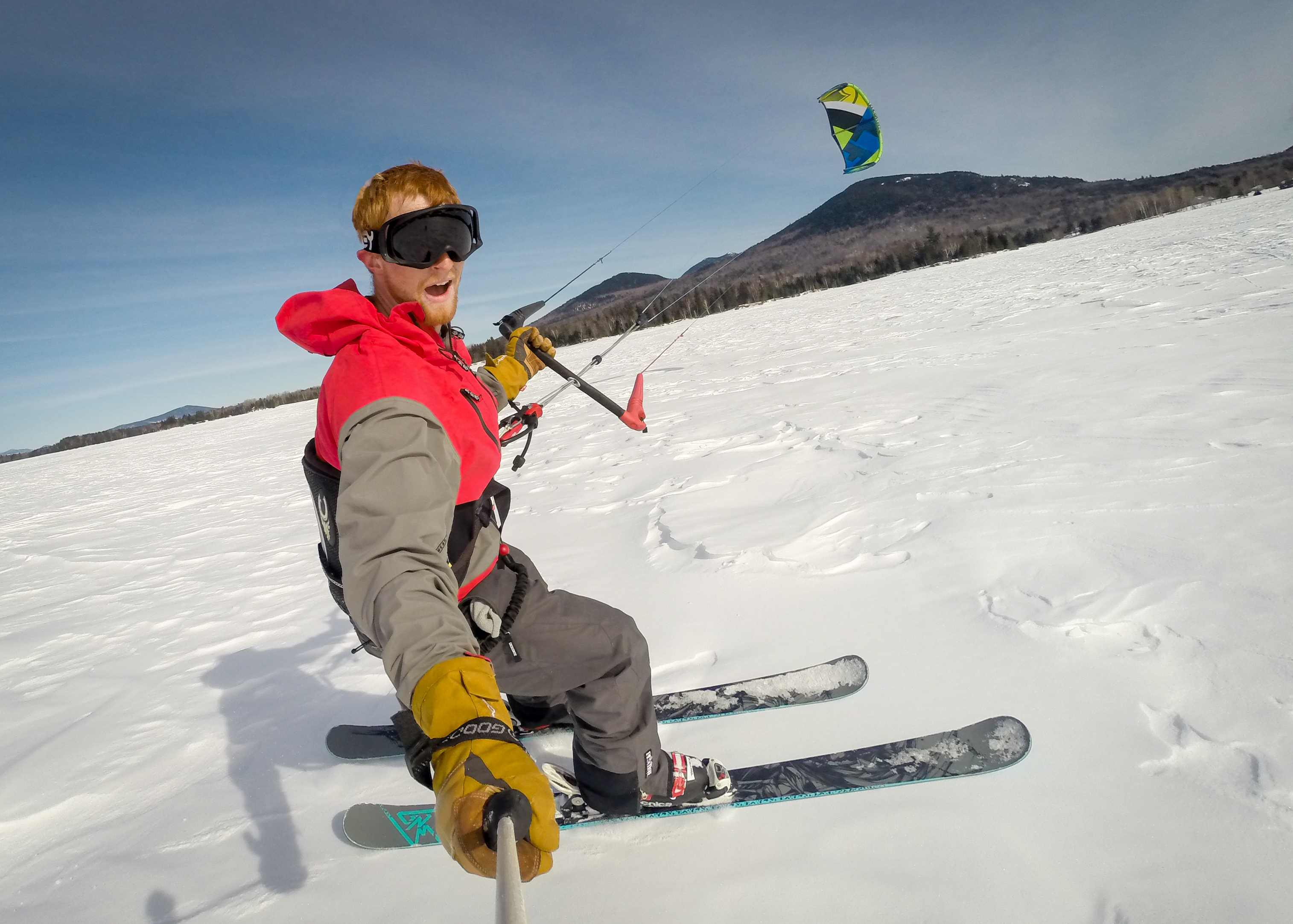 Snow Kiting in Maine
