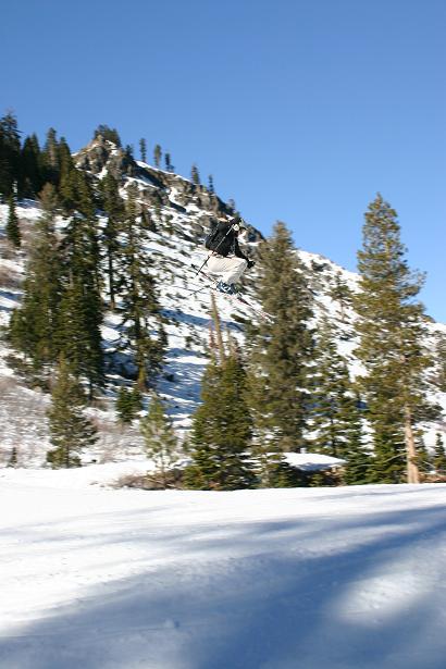snow was bad that day, so i decided to hit some jumps