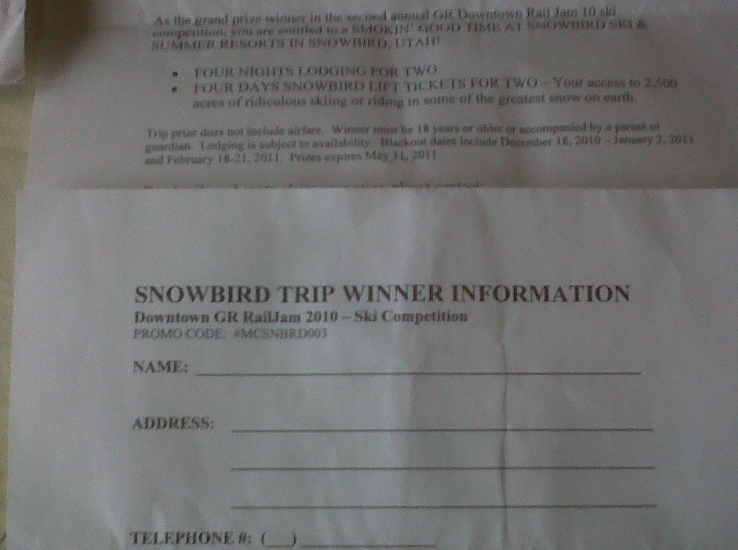 Snowbird trip for salem check thread