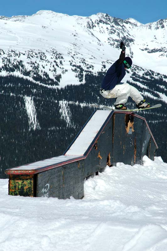 Snowboard: Flat-up-flat-flat-down tailslide